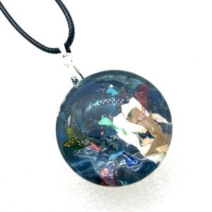 Statement Snap pendant with handmade 30mm snap SJ30 simple round StyleDot